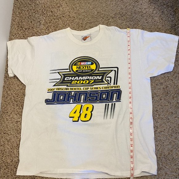 NASCAR Nextel Champion 2007 T-shirt Johnson 48 Size 2XL - Picture 3 of 11